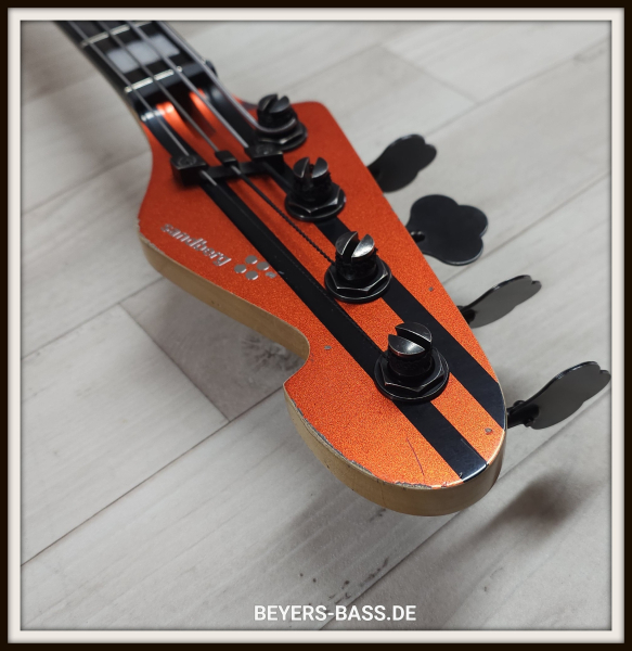 Sandberg Forty Eight VM4 Ebony, Hardcore Aged Reserve Orange Metallic/Black Stripes